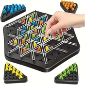 Netscroll Interaktivna strateška igra s trikotniki za 2–4 igralce, popolna za družinsko zabavo, ChainChess