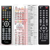 General SHARP RRMCGA291AWSA, RRMCGA292AWSA - compatible General-branded remote control