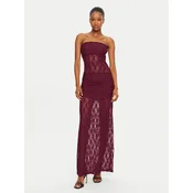 ROTATE Cocktail obleka 1132702197 Bordo rdeča Slim Fit