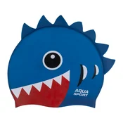 Aqua-Sport Silikonska plavalna kapa Aqua-Sport za otroke, modro-rdeča, AS8692, 19,5 x 21 cm, 50 g