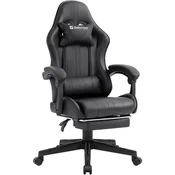 Gaming stolica Defender Azure crna