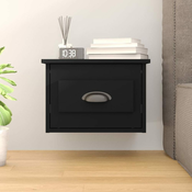 Zidni nocni ormaric crni 41,5 x 36 x 28 cm