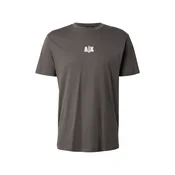 ARMANI EXCHANGE Majica svetlo rjava/bela