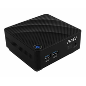 MSI Cubi N JSL COMPACT N4500 4GB W11P Intel® Celeron® N DDR4-SDRAM 128 GB SSD Windows 11 Pro Mini PC Crno