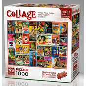 KS Games - Puzzle Vintage filmski plakati - 1 000 kosov