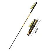 INF 2-pack karbonske pohodne palice 125cm rumene — ultralahke z EVA ročaji, (5000243450)