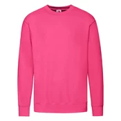 Pink Mens Sweatshirt Lightweight Set-in-Sweat Sweat Fruit of the Loom