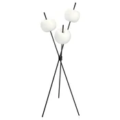 kdln LED-stojna svetilka Kushi, črna, višina 140 cm - Dnevna soba/jedilnica - Dizajn - opal - Kovina