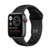 Apple Watch Nike SE (GPS + Cellular, 40mm, Space Gray Aluminum, Anthracite/Black Nike Sport Band)