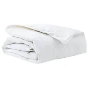 Vidaxl Odeja Bela 135 x 220 cm Perje