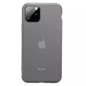 Maska Baseus Jelly Liquid Silica Gel Protective Case For iPhone 11 Pro Max Transparent Black (6953156211698)