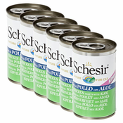 Schesir kitten piščanec z aloe vero v želatini 6x140 g