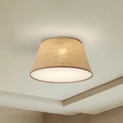 TK Lighting Stropna svetilka Formo, bež, lan, O 38 cm, E27 - Dnevna soba/jedilnica - Sodobni - Tkanine/tekstil