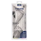 Junior t-square 30 geometrijski set transparentni 4k ( 131486 )