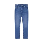 Pepe Jeans za dekleta. PG201675HW1 Kavbojke Skinny Hw blue (16anos= 176cm), Modra, Priložnostno, Bombaž, Džins, Trajnostni, o