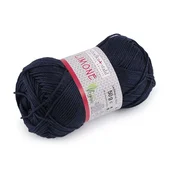 Bombažna pletilna preja Limone 50 g - (211) temno modra
