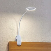 Prios LED svetilo Harumi, belo, akumulatorska baterija, USB, 51 cm visoko - Študija/pisarna - Sodobni - bela - Plastika