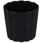 shumee Plastični cvetlični lonček za rože in zelišča na balkonu ali terasi, antracit, 16,5 x 15 cm