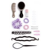 Česalna glava za frizerko z blond lasmi My Beauty Blonde Styling Head Smoby ustvarjanje frizur z 19 dodatki
