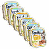 Happy Cat Minkas DUO Paté govedina in kunec 6 x 100 g