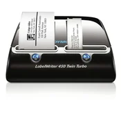 DYMO LabelWriter 450 Twin Turbo, termični tiskalnik nalepk, 600 x 300 DPI, 71 nalepk/min, črna in srebrna, Windows XP/Vista/7 Mac OS, S0838870