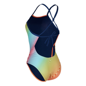Womens swimwear aqua sphere essential tie back multicolor/orange m -