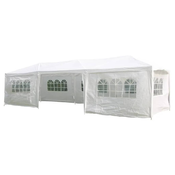 HI šator za zabave s bocnim zidovima 3 x 9 m bijeli