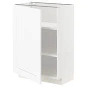 METOD Podni element s policama, bela Enköping/bela im. drveta, 60x37 cm