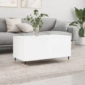 Stolic za kavu sjajni bijeli 90x44,5x45 cm konstruirano drvo