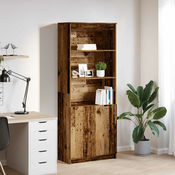Visoka komoda staro drvo 70x35x180 cm od konstruiranog drva