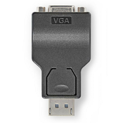 NEDIS DisplayPort adapter/ DisplayPort konektor - VGA utičnica/ crna/ mjehurićasta folija
