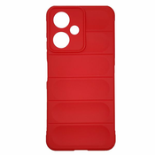 MaxMobile maskica za Xiaomi Redmi 13C 5G HARD PROTECTION WAVES crvena