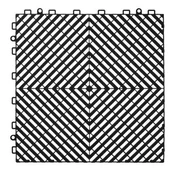 VEVOR Modularna povezljiva talna drenažna preproga 31x31x15 cm črna
