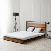 Homestyle4U Posteljni okvir, 145x94,5x210 cm, črna