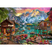 BlueBird - Puzzle Maclean: Lago Di Braies, Italija - 1 000 kosov