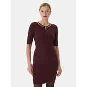Elisabetta Franchi Cocktail obleka AM-20B-56E2-V480 Bordo rdeča Regular Fit