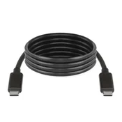 Kabel USB-C/USB-C, 2.0, polnjenje, podatki, 1 m, črna