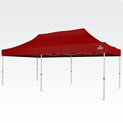 Paviljon za zabave 3x6m - brez 3 sten - Rdeča