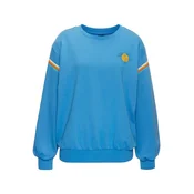 BENCH Sweater majica plava / tirkiz / med / bijela