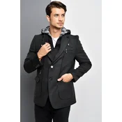 K7540 DEWBERRY MENS COAT-ANTHRACITE-1