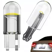 Auto 12v zamjenska led cob žarulja t10 w5w 2 komada 6500k
