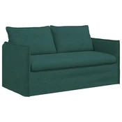 Vidaxl Kavč Temno zelena 156 x 82 x 85 cm blago