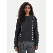 Vero Moda Pulover Ilina 10334866 Siva Loose Fit