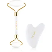 (White Jade Roller & Guasha Set)