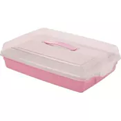 CURVER Kutija za tortu sa poslužavnikom roze
