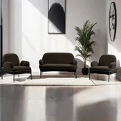 ATELIER DEL SOFA Dvosed i 2 fotelje Aster Anthracite