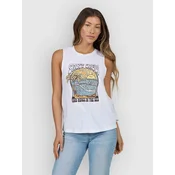 Salty Crew Keyhole Muscle Tank Top white