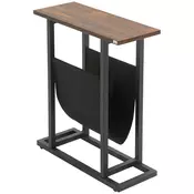 Homestar Stranska mizica 49x19x55 cm rjava za shranjevanje