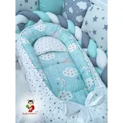 Bubamara037 Gnezdo za bebe Oblacici, Plavo