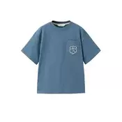 MANGO KIDS Majica A2CAR  kraljevo modra / bela